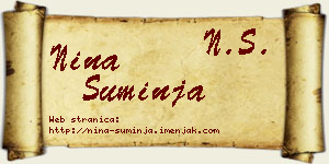 Nina Suminja vizit kartica